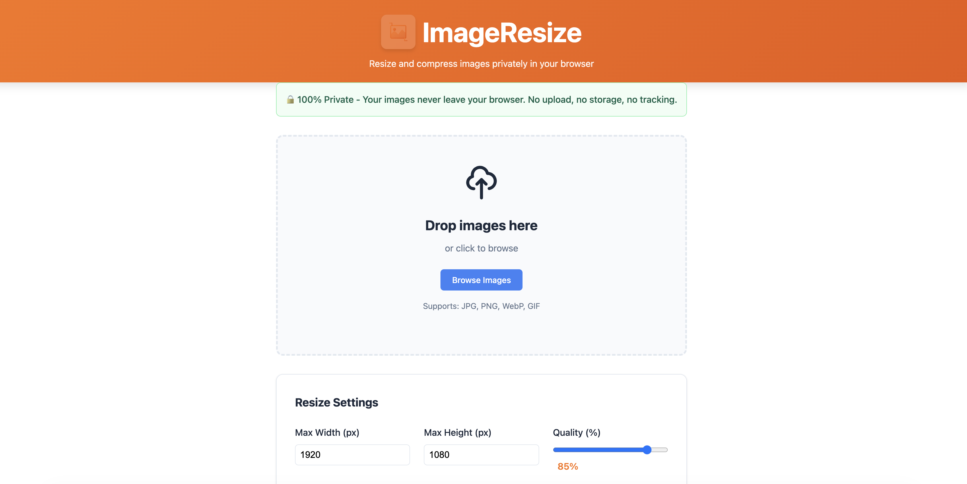 ImageResize Screenshot
