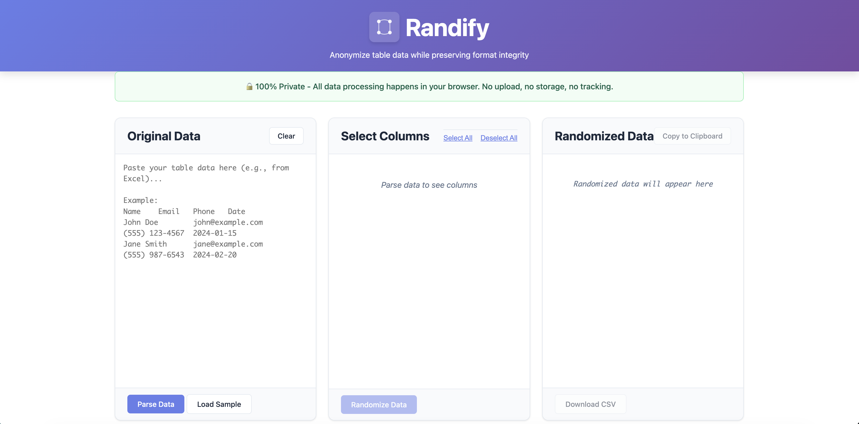 Randify Screenshot